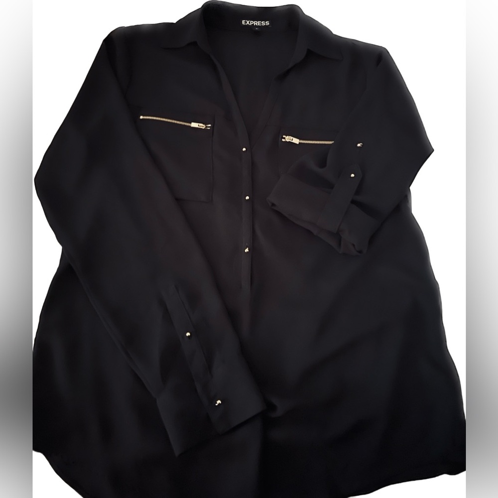 EXPRESS Long Sleeve Chiffon blouse